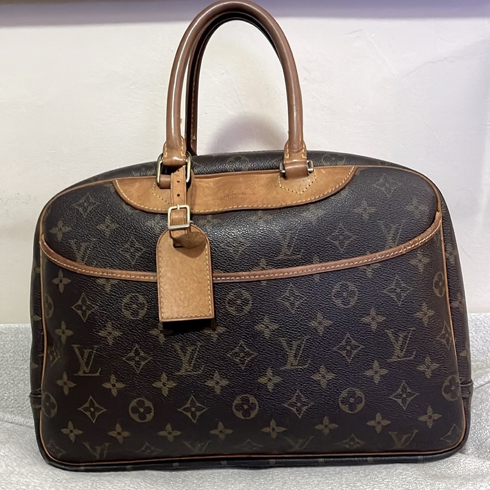 LOUIS VUITTON DEAUVILLE BOWRING  HAND BAG  MONOGRAM CANVAS